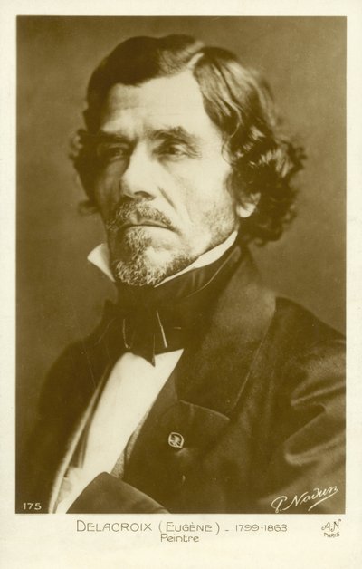 Eugène Delacroix, pintor francés de Nadar